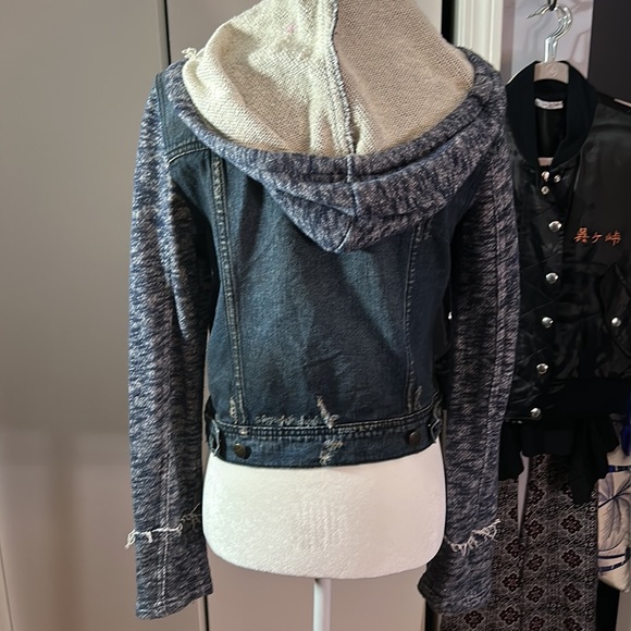 Free people hooded denim jacket - Picture 6 of 12